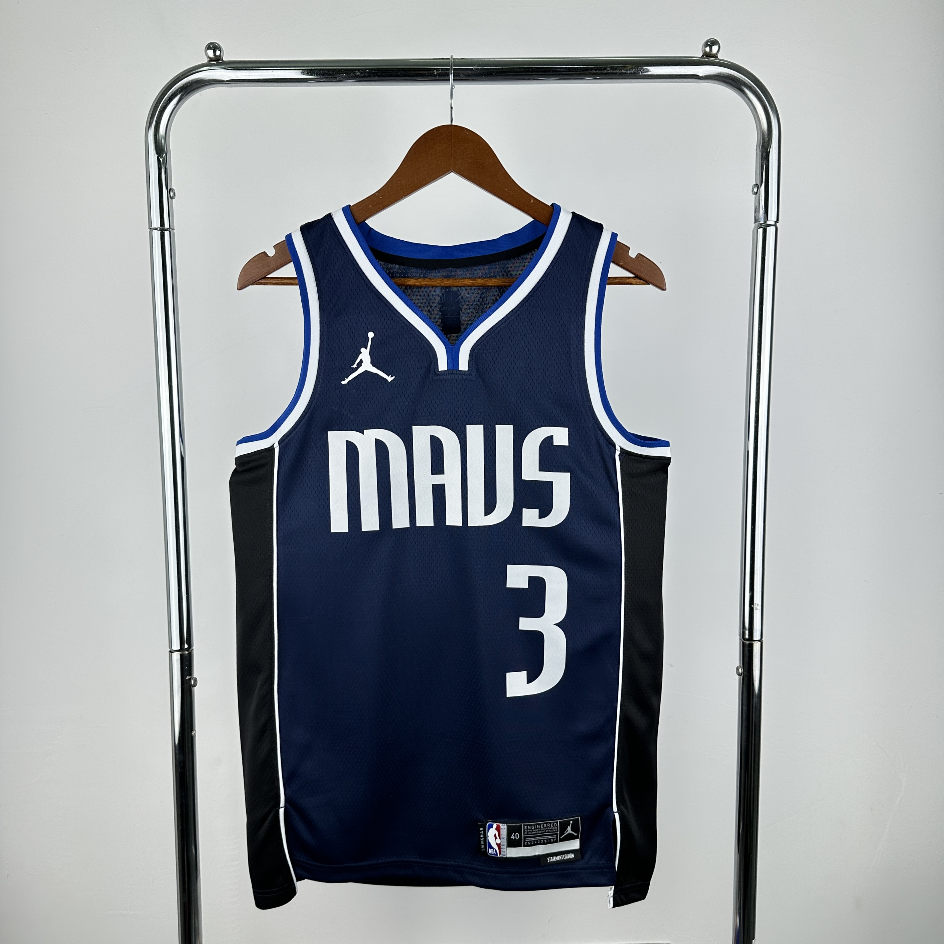 Men Dallas Mavericks #3 Davis Drak Blue Jordan style 2025 NBA Jersey->dallas mavericks->NBA Jersey